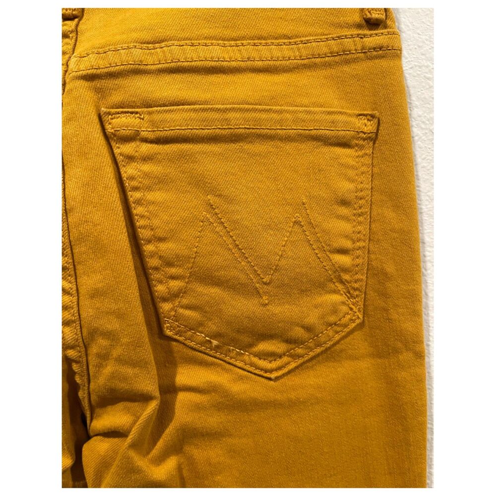 MOTHER The Stunner Ankle Fray Buck Thorn Brown Skinny Button Fly Jeans - Picture 6 of 7